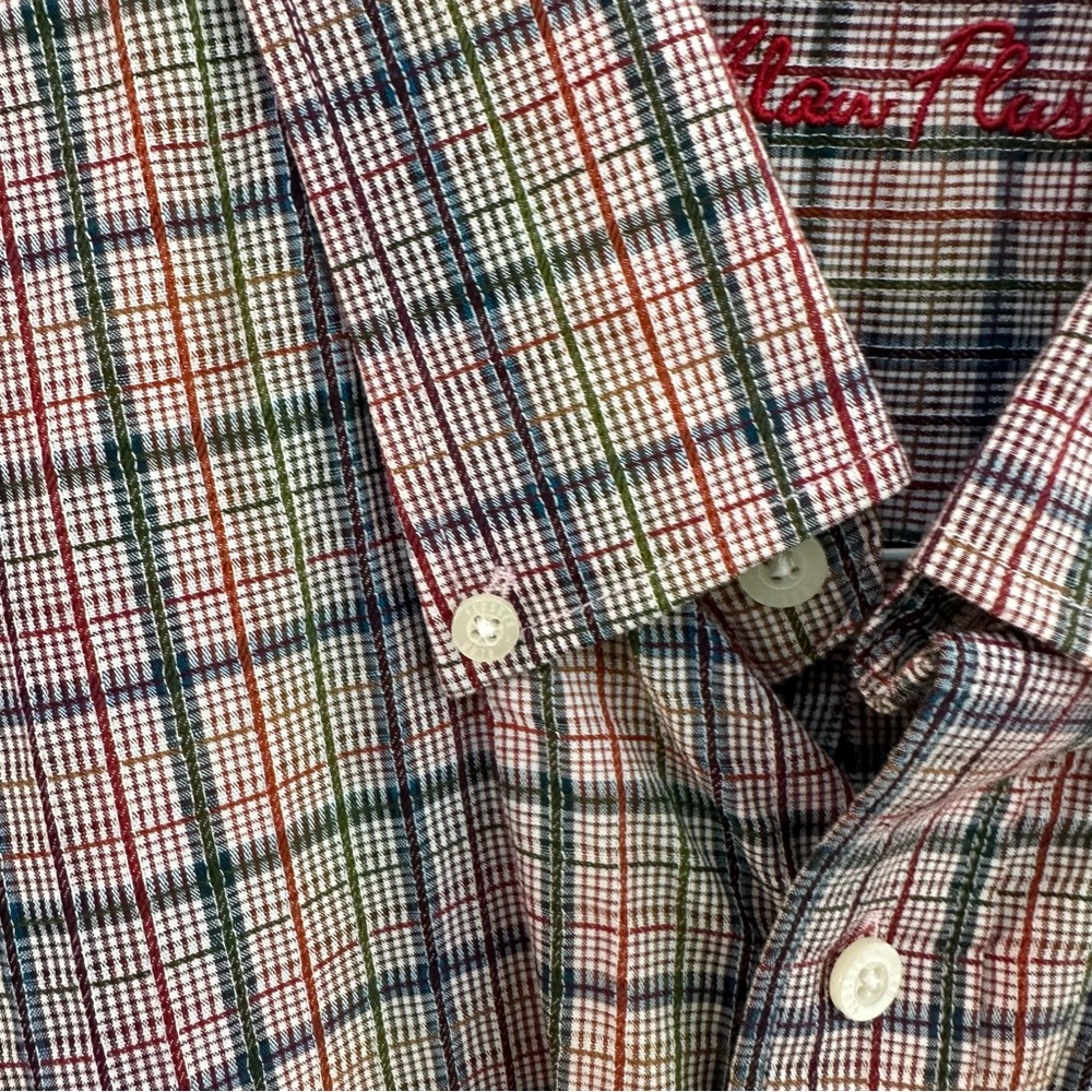 Classic Multicolor Plaid Men's Shirt - Picture 6 of 10